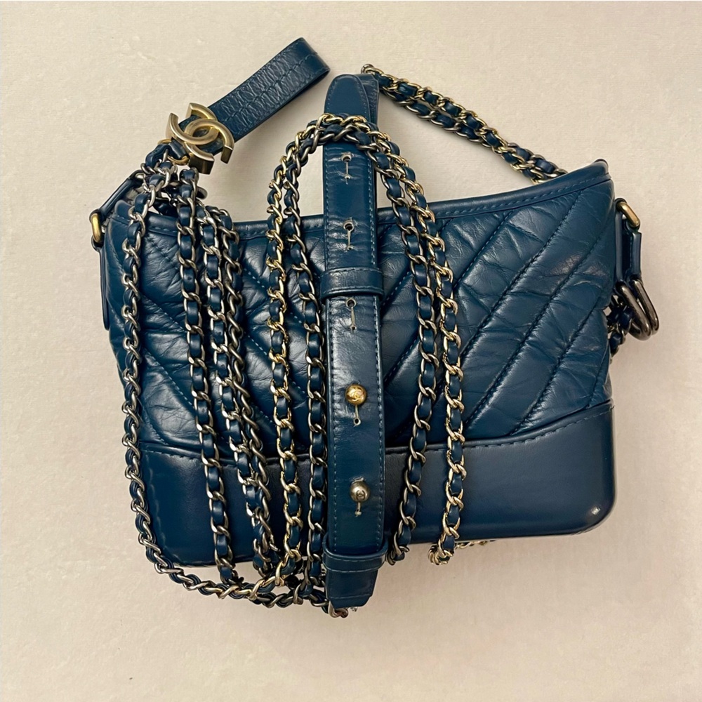 CHANEL Gabrielle Small Chevron Shoulder Bag